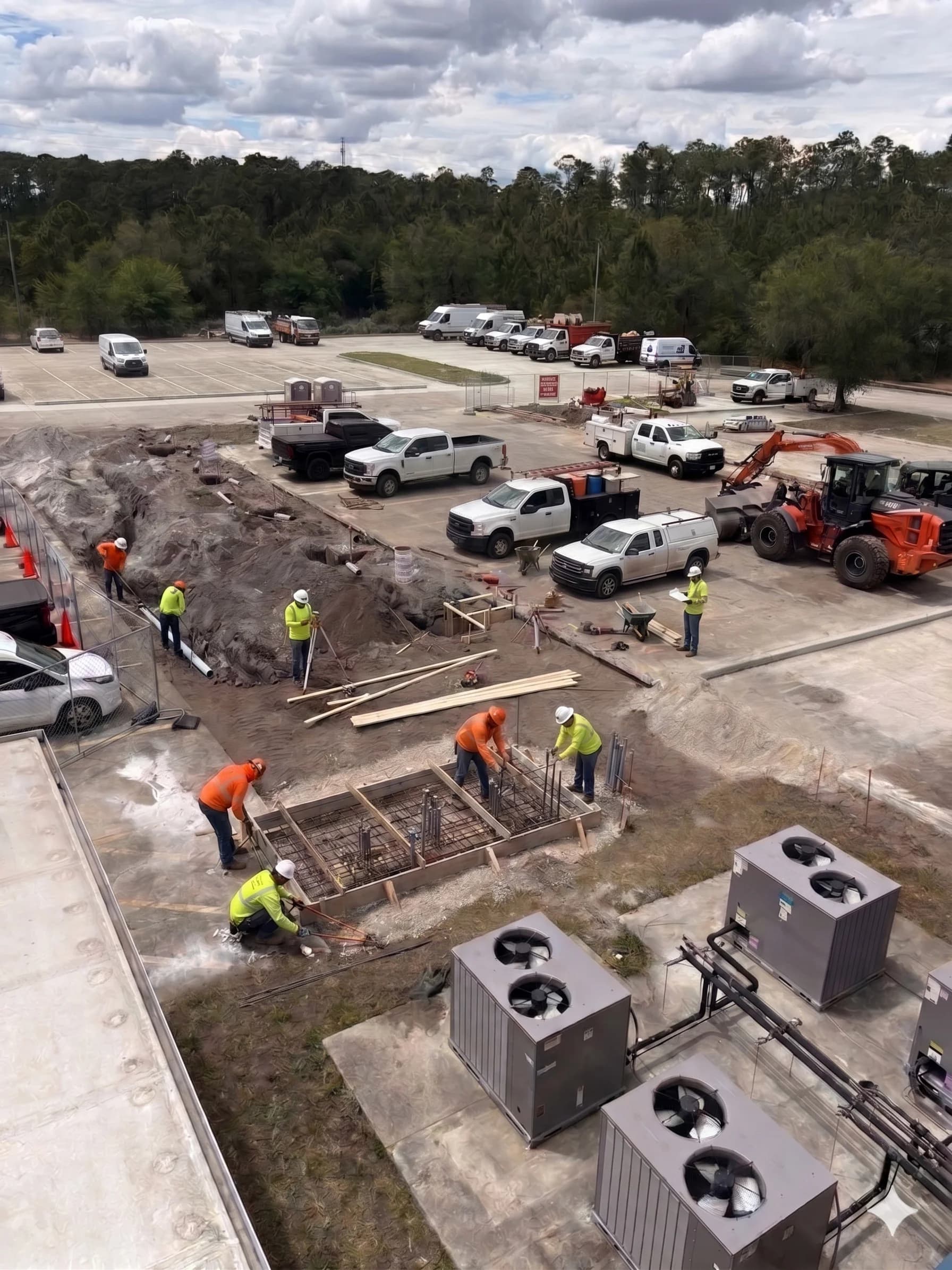NGC General Contractors crew at work on a jobsite